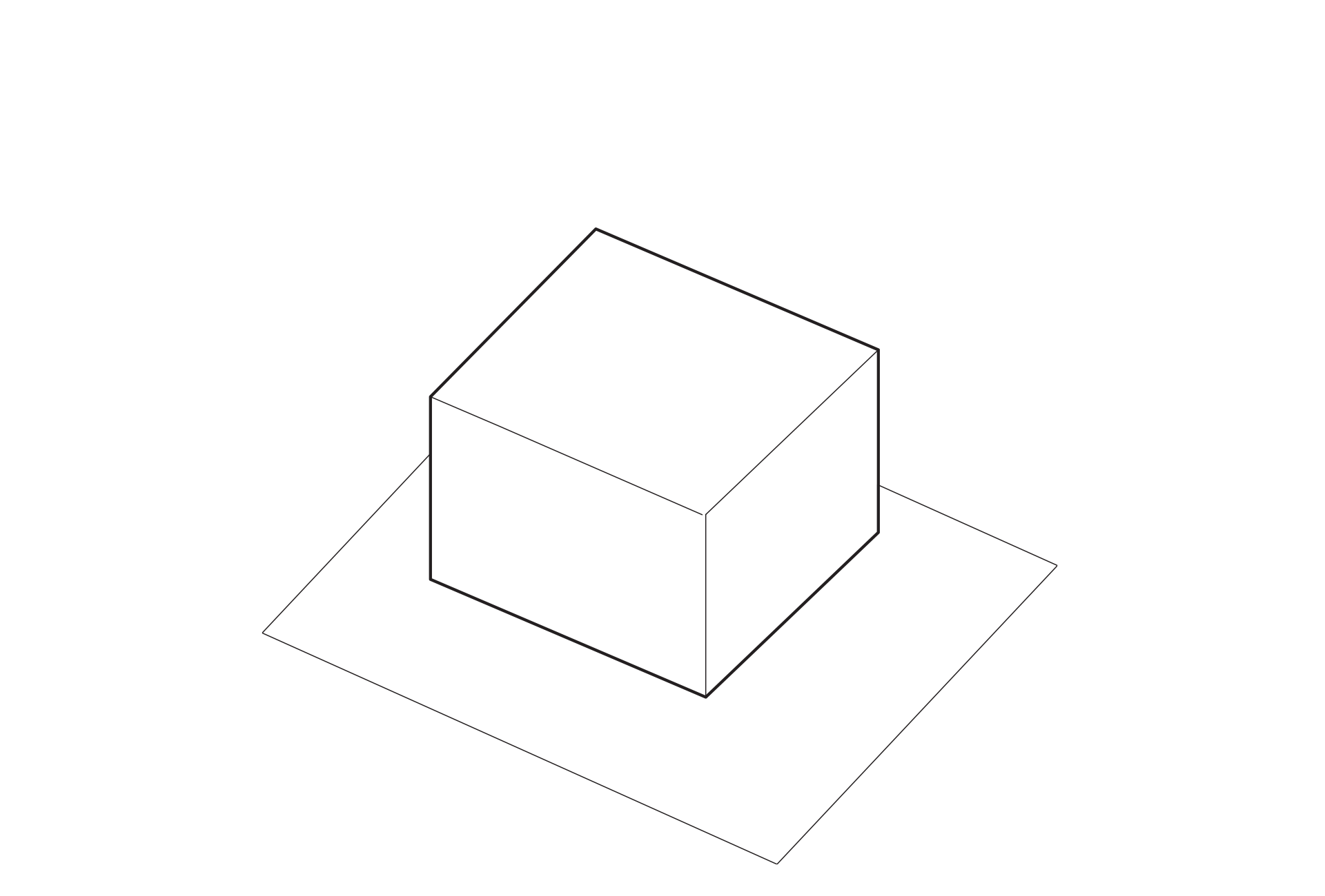 1. The starting point is a simple orthogonal extrusion.