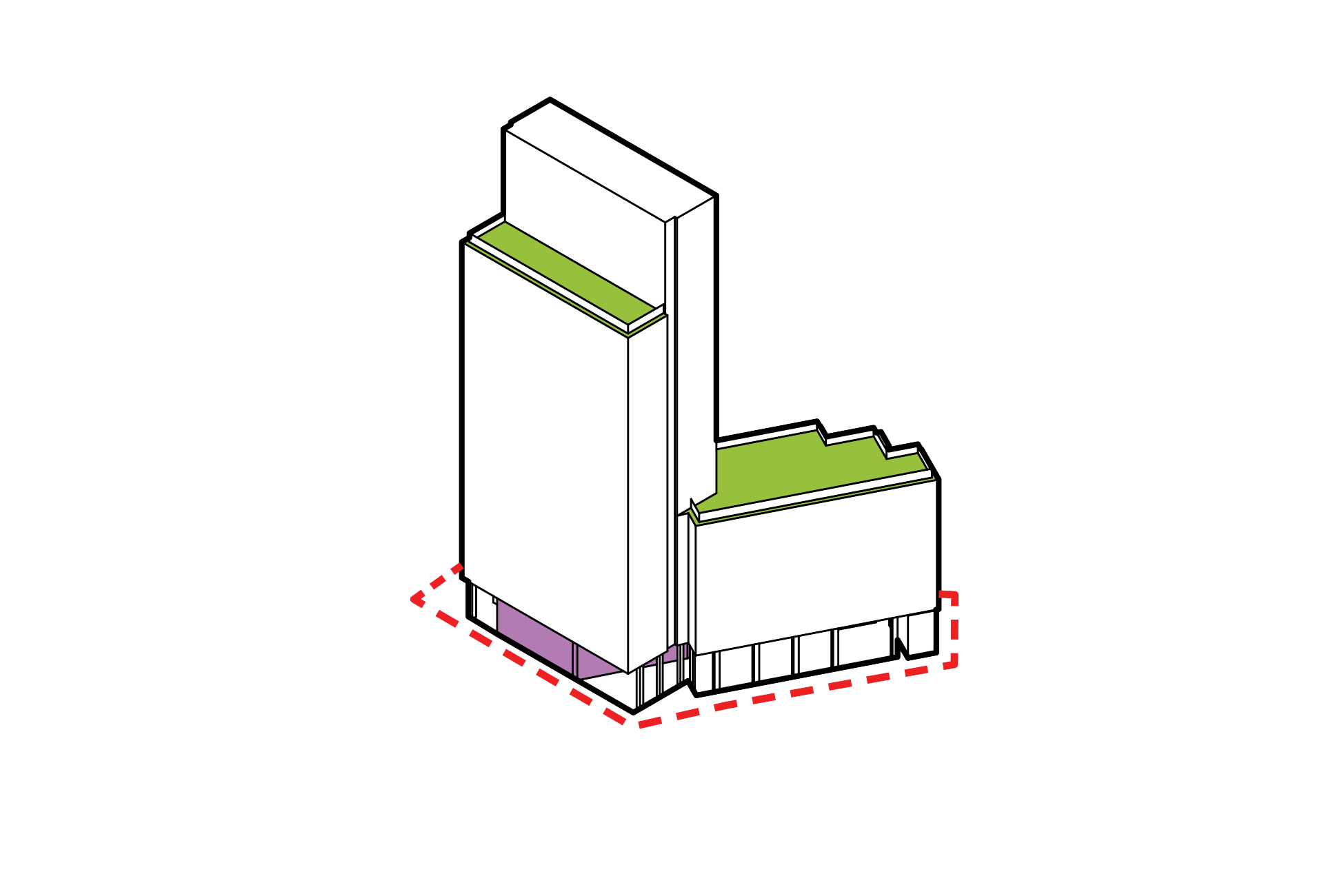 6. Working together with the activated lobby, the two terraces draw the energy and vibrancy of the street throughout the building, establishing new destinations in the sky