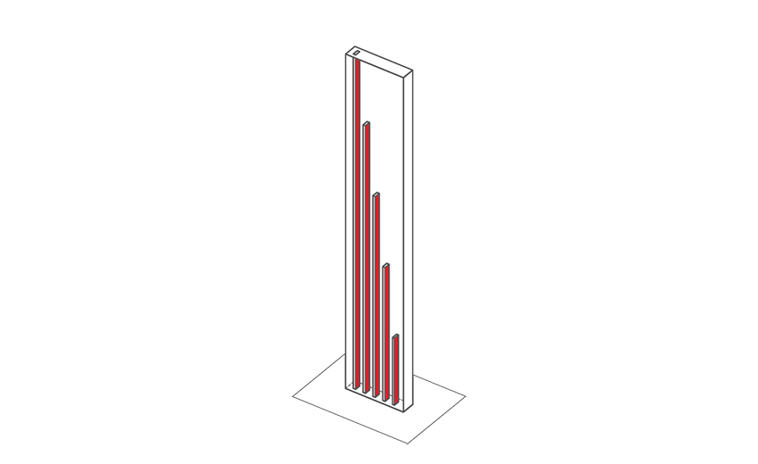 And vertical circulation would fill up the whole bar